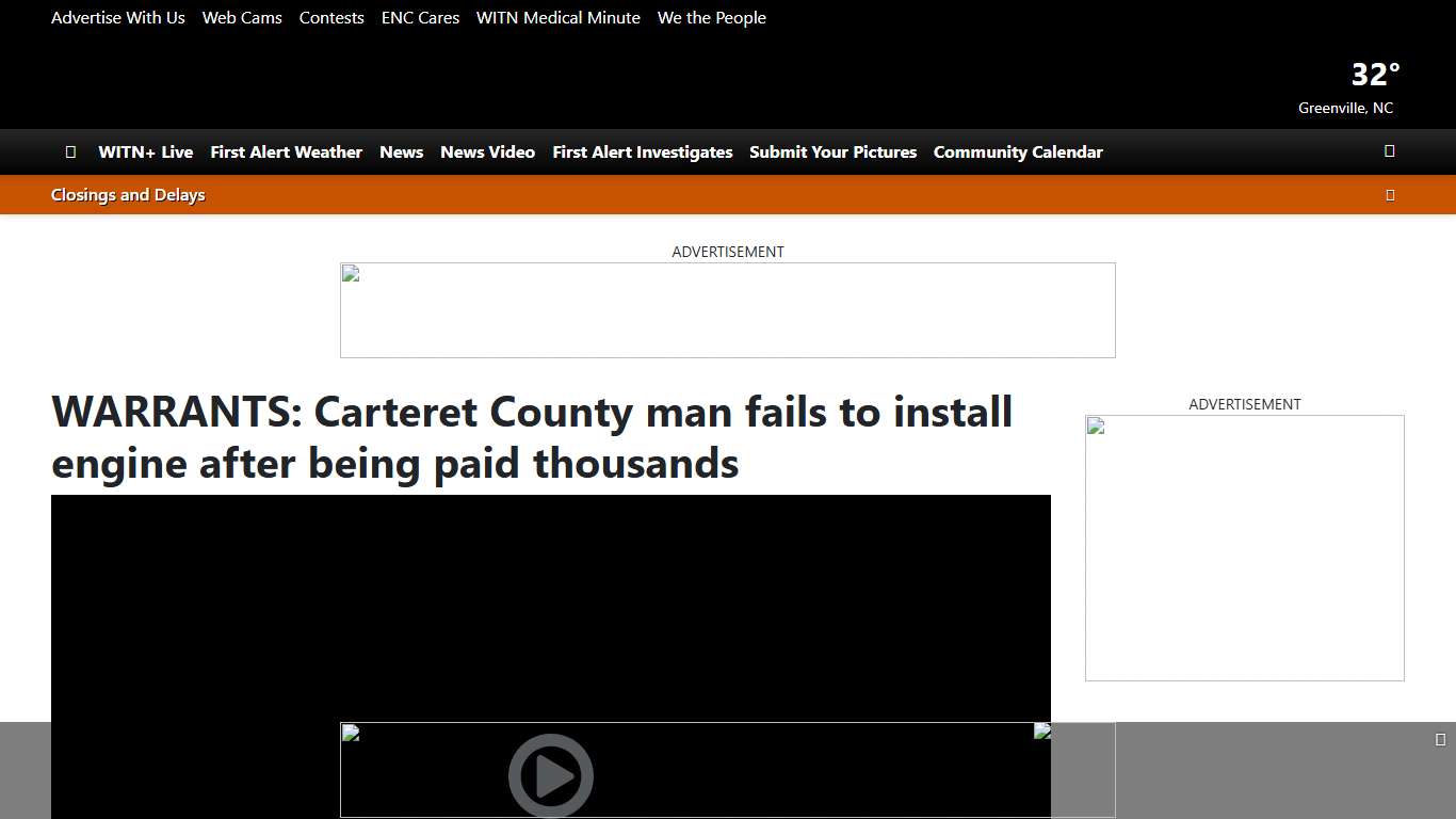 WARRANTS: Carteret County man fails to install engine after being paid thousands